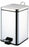 Grafco - Trash Can 32 Quart Square Silver Stainless Steel Step On - 8360