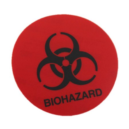 Midmark - Pre-Printed Label Warning Label Red Biohazard Biohazard - 061-0460-00