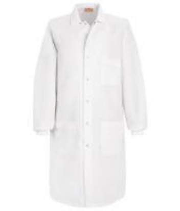 Fisher Scientific Fisherbrand Lab Coat White 3X-Large Long Sleeves Knee Length - 19166229