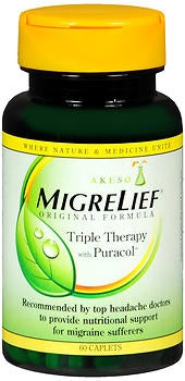Akeso Health Sciences Migrelief Dietary Supplement Vitamin B12 / Magnesium 400 mg - 360 mg Strength Tablet 60 per Bottle - 85558600022