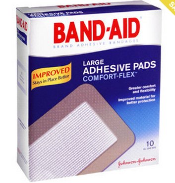 Johnson & Johnson Consumer Adhesive Strip Band-Aid Comfort-Flex 2-7/8 X 4-1/2 Inch Plastic Rectangle Tan Sterile - 111833800