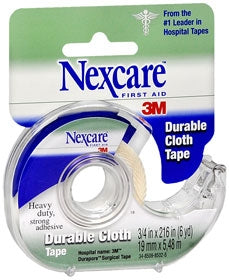 3M Nexcare Medical Tape with Dispenser High Adhesion Cloth 3/4 Inch X 6 Yard White NonSterile - 5113166993