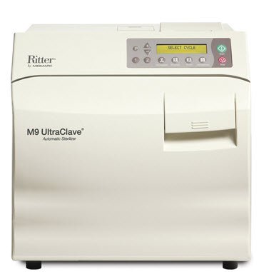 M9 UltraClave - Refurbished Tabletop Autoclave Steam 9 Inch Diameter X 15 Inch Depth Automatic Door - AM-M9-001