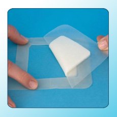 Advanced Patient Care Gentle One Adhesive Island Dressing 4 X 4 Inch Hydrocolloid / Foam 2.875 X 2.5 Inch Pad Sterile - ACP 4X4 00 XSP