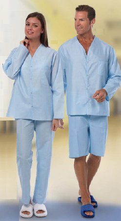 Fashion Seal Uniforms Pajama Shorts Medium Light Blue Unisex - 7837-