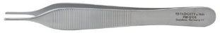 Miltex Padgett Dressing Forceps Adson 4-3/4 Inch Surgical Grade Stainless Steel NonSterile NonLocking Thumb Handle Straight Delicate Smooth Tips - PM-6106