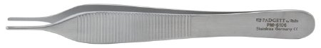 Miltex Padgett Dressing Forceps Adson 4-3/4 Inch Surgical Grade Stainless Steel NonSterile NonLocking Thumb Handle Straight Delicate Smooth Tips - PM-6106