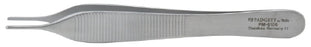 Padgett - Dressing Forceps Adson 4-3/4 Inch Length Surgical Grade Stainless Steel NonSterile NonLocking Thumb Handle Straight Delicate Smooth Tips - PM-6106