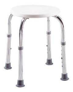 Graham-Field Lumex Shower Stool Without Arms Aluminum Frame 16 to 20 Inch Height - 2060A