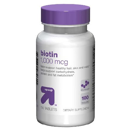 Continental Vitamin Company Up&Up Biotin Supplement Vitamin B7 1000 mcg Strength Tablet 100 per Bottle - 7663590090