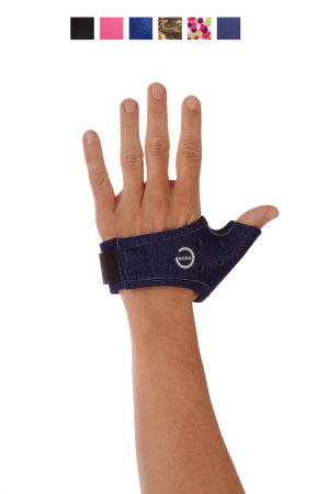 DJO Exos Thumb Splint Short Thumb Spica Thermoformable Polymer Left Hand Black 2X-Small - 210-21-1111