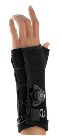 DJO Exos Thumb Splint Long Thumb Spica with Boa Thermoformable Polymer Left Hand Black Large - 231-61-1111