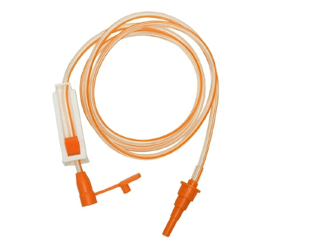 Specialty Medical Products NeoMed Enteral Only Extension Set 48 Inch Orange Male/Female, Large Bore, PVC - NM-48ENENB