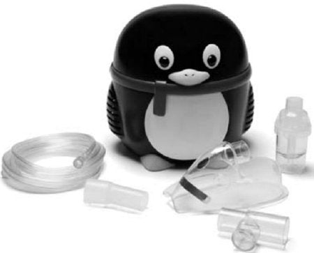 Neb-U-Tyke Penguin - Compressor Nebulizer System Small Volume Medication Cup Pediatric Aerosol Mask / Mouthpiece Delivery - JB0112-062