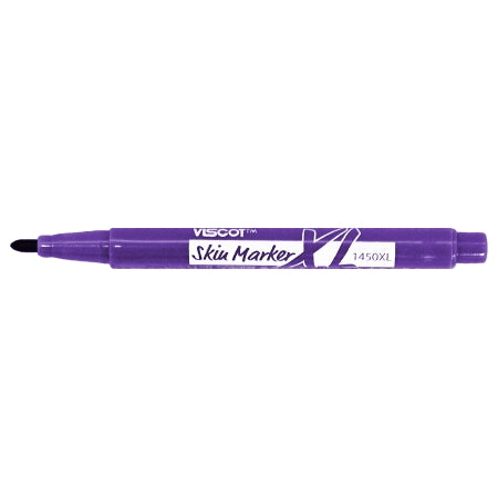 Viscot Industries Mini XL Skin Marker Gentian Violet Fine / Regular Tip Ruler Sterile - 1450XLSR-100