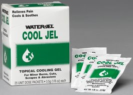 Water Jel Water Jel Cool Jel Burn Relief 25 per Box Topical Gel Individual Packet - CJ25-600