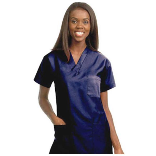 Fashion Seal Shirt Scrub Unisex Medium Navy Ea - 78765-M
