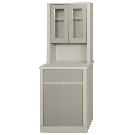 UMF Medical Treatment Cabinet Floor Standing Metal 1 Drawer / 2 Shelf - 6130