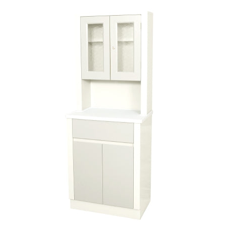 UMF Medical - Treatment Cabinet Floor Standing Metal 1 Drawer 2 Shelves - 6130
