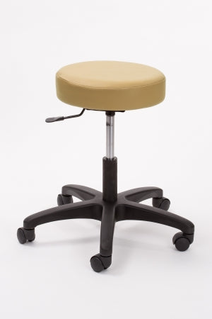 Econobuoy - Exam Stool Backless Pneumatic Height Adjustment 5 Casters Saddle Tan - 13421STN