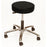 Brandt Industries Exam Stool Pneumatic Height Adjustment 5 Leg Casters Black - 17421BLK