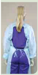 SPS Medical Supply Protective Procedure Gown One Size Fits Most Unisex Blue - NBG