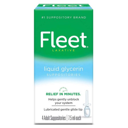 Fleet - Laxative Suppository 7.5 mL 5.4 Gram Strength Glycerin - 00132018582