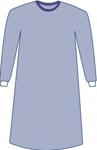 Sirus - Non-Reinforced Surgical Gown with Towel Small Blue Sterile AAMI Level 3 Disposable - DYNJP2005S