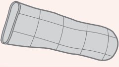 PolyMem Silver - Silver Foam Dressing 2-3/5 to 3 Inch Circumference Finger / Toe Sterile - 1403