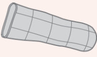 Ferris Manufacturing PolyMem Silver Foam Dressing with Silver 1-4/5 to 2-1/5 Inch Circumference Finger / Toe Sterile - 1401
