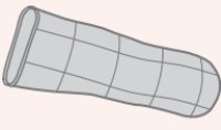 PolyMem Silver - Silver Foam Dressing 1-4/5 to 2-1/5 Inch Circumference Finger / Toe Sterile - 1401