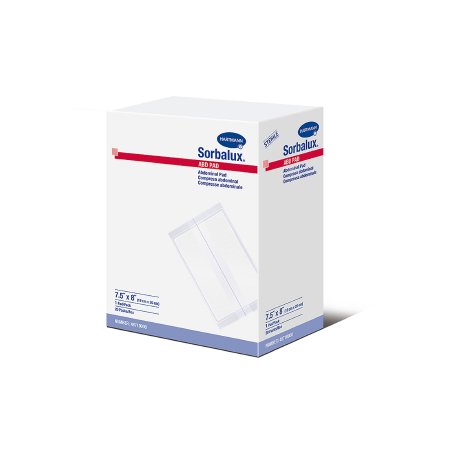 Sorbalux ABD - Abdominal Pad Nonwoven Cellulose 1-Ply 7-1/2 X 8 Inch Rectangle Sterile - 48710000