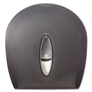Georgia Pacific Jumbo Jr Toilet Tissue Dispenser Translucent Smoke Plastic Manual 1 Roll Wall Mount - 59009
