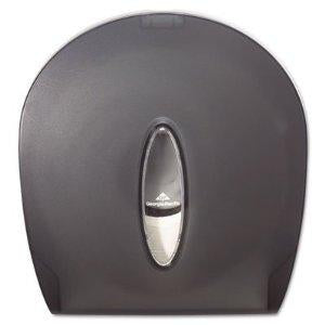 Jumbo Jr - Toilet Tissue Dispenser Translucent Smoke Plastic Manual 1 Roll Wall Mount - 59009