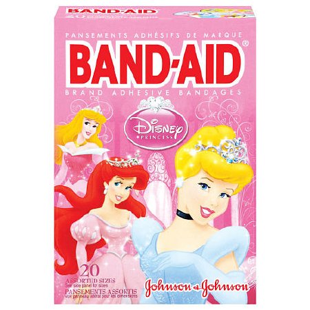 Johnson & Johnson Consumer Band-Aid Adhesive Strip 3/4 X 3 Inch / 2-1/4 X 5/8 Inch Plastic Rectangle / Spot Kid Design (Disney Princesses) Sterile - 10381371046536