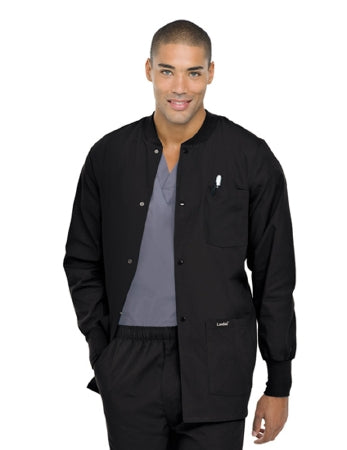 Landau Uniforms - Warm-Up Jacket Black Medium Hip Length Reusable - 7551BKPMED