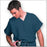 Fashion Seal Uniforms - Scrub Shirt 4X-Large Blueberry 1 Pocket Extra Long Cap Sleeve Unisex - 78725-4XL