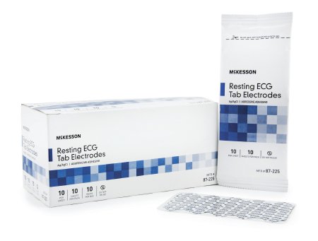 McKesson McKesson EKG Tab Electrode Resting Non-Radiolucent 10 per Pack - 87-220