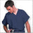 Fashion Seal Uniforms - Scrub Shirt 6X-Large Navy Blue 1 Pocket Short Sleeve Unisex - 78744-6XL