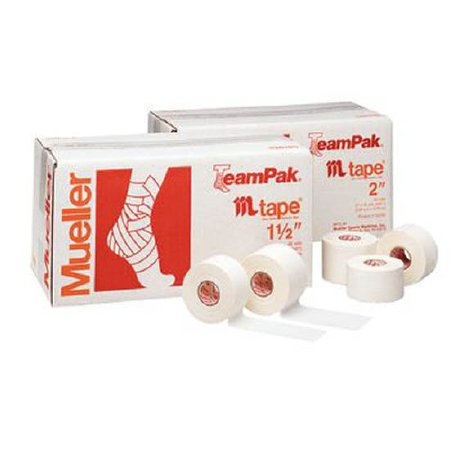 Mueller Mtape - Athletic Tape Easy Tear Cotton / Zinc Oxide 1-1/2 Inch X 15 Yard White NonSterile - 55105902