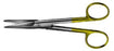 DuroTip - Dissecting Scissors Mayo 6-3/4 Inch Length Surgical Grade Stainless Steel / Tungsten Carbide NonSterile Finger Ring Handle Straight Beveled Blades Blunt Tip / Blunt Tip - BC252R