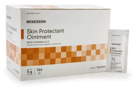 McKesson McKesson Skin Protectant 5 Gram Individual Packet Unscented Ointment - 118-8744