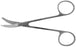 BR Surgical BR Surgical Stitch Scissors Northbent 4-3/4 Inch Length Surgical Grade Stainless Steel NonSterile Finger Ring Handle Curved Blunt/Blunt - BR08-80313