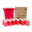 TakeAway Recovery System - Medical Soft Waste Containers 5.4 Quart Translucent Red Base / Translucent Red Lid Horizontal / Vertical Entry Counter Balanced Door Lid - 83061