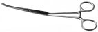 BR Surgical BR Surgical Grasping Forceps McGivney 7-1/2 Inch Surgical Grade Stainless Steel NonSterile Ratchet Lock Finger Ring Handle Angled - BR68-43919