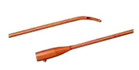 Bard Bardia Urethral Catheter Coude Olive Tip Red Rubber 14 Fr. 16 Inch - 802514