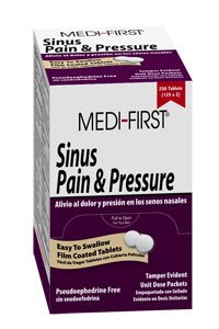 Medi-First - Cold and Sinus Relief 500 mg - 5 mg Strength Tablet 50 per Box - 81933