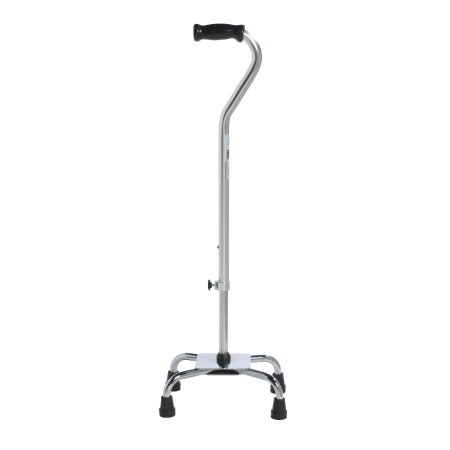 drive - Large Base Quad Cane Aluminum 30 to 39 Inch Height Chrome - 10317-4