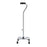 drive - Large Base Quad Cane Aluminum 30 to 39 Inch Height Chrome - 10317-4