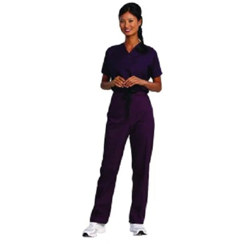 Fashion Seal Uniforms - Scrub Shirt Small Eggplant 1 Pocket Short Sleeve Unisex - 78793-S